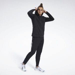 Bluza Z Kapturem Męskie Reebok Archive Evolution Control Czarne PL 50KHNSF